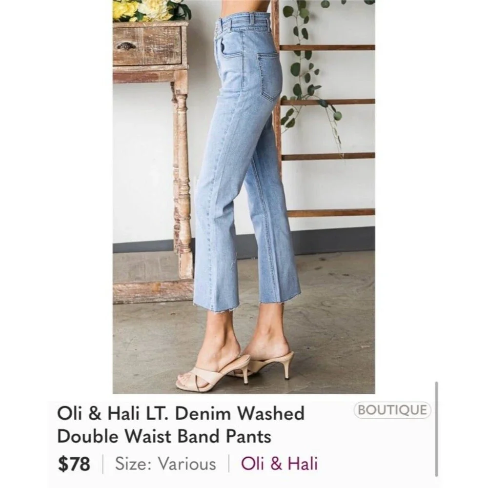 Oli Hali jeans OLI & HALI Jeans OLI and Hali jeans OH! Denim stretchy cropped